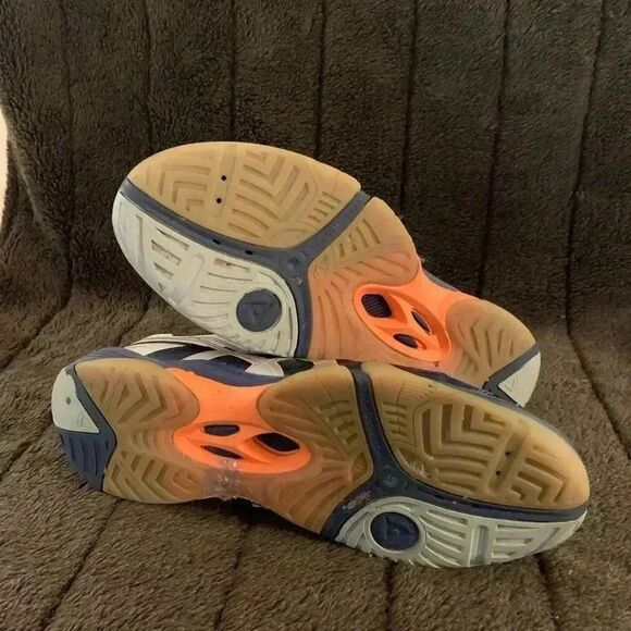 Asics Mens Gel Domain 3 Sneakers Blue E415Y Handball Low Top Lace Up - Picture 6 of 6